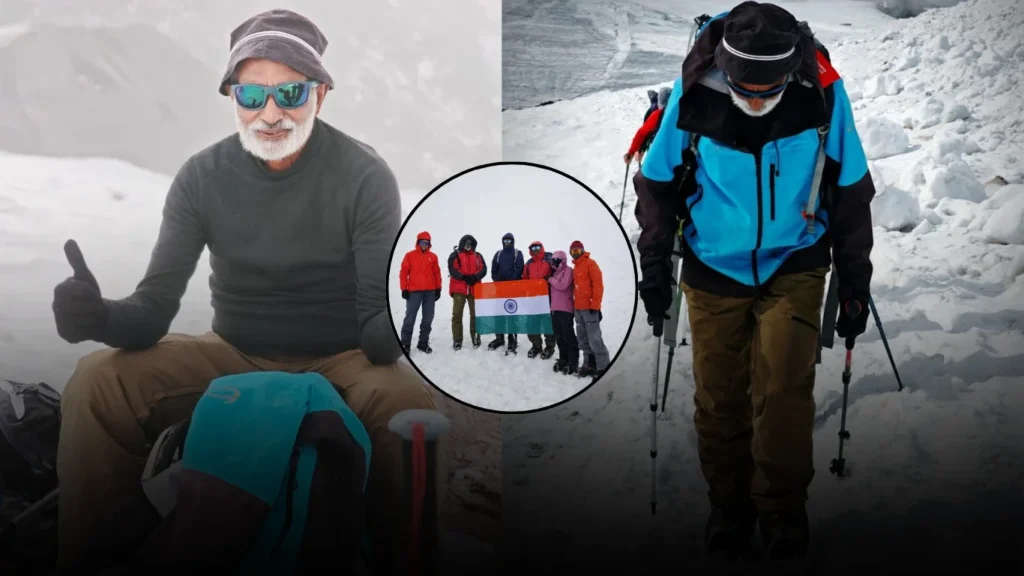 At 74, Wayanad’s T.J. Mars Conquers Mount Elbrus, Hoists the Tricolour on Europe’s Highest Peak